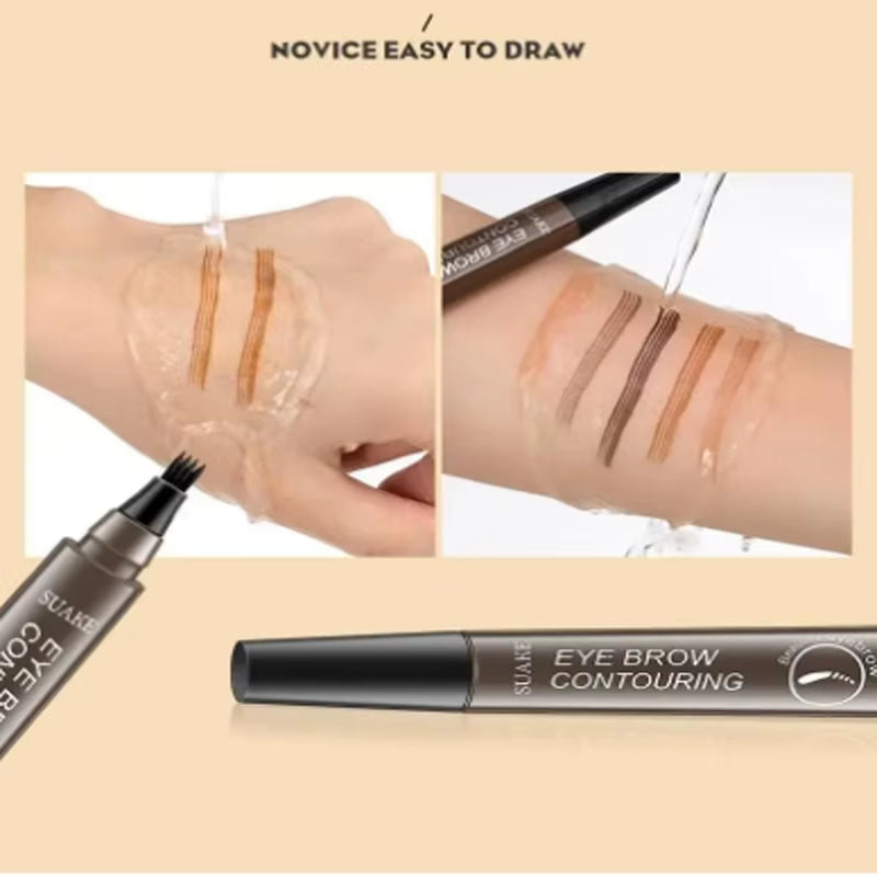 Glamdefine™ 4-In-1 Precision Makeup Pen – Eyeliner, Eyebrow, Contour & Lip Liner in One Long-Lasting Waterproof Tool