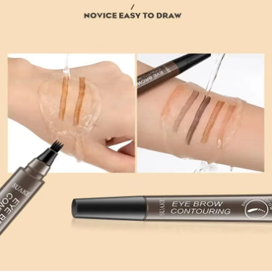Glamdefine™ 4-In-1 Precision Makeup Pen – Eyeliner, Eyebrow, Contour & Lip Liner in One Long-Lasting Waterproof Tool