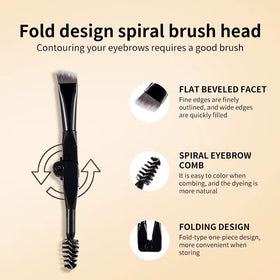 Two-Color Air Cushion Eyebrow Powder – Waterproof, Sweat-Proof Long-Lasting Brow Cream for Natural Definition and All-Day Hold