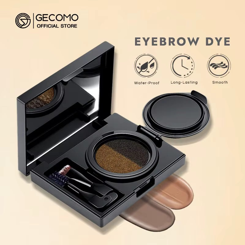 Two-Color Air Cushion Eyebrow Powder – Waterproof, Sweat-Proof Long-Lasting Brow Cream for Natural Definition and All-Day Hold