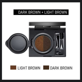 Two-Color Air Cushion Eyebrow Powder – Waterproof, Sweat-Proof Long-Lasting Brow Cream for Natural Definition and All-Day Hold
